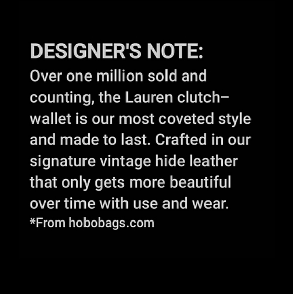 HOBO The Original Vintage Bright Art Deco Leather 'Lauren' Wallet/Clutch - Picture 11 of 14